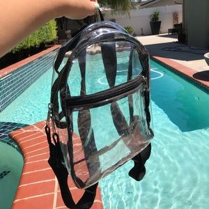 Clear mini back pack